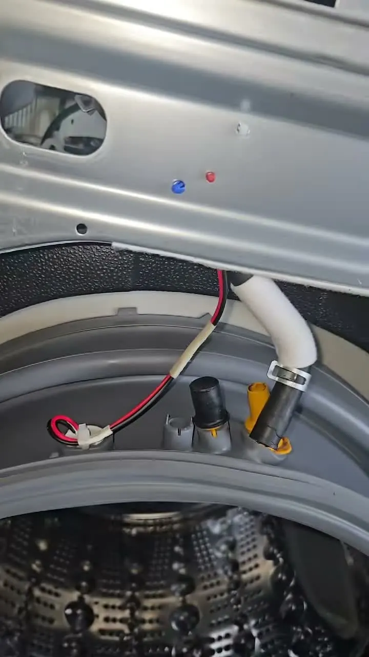 Kenmore front-load washer opened during a door boot replacement